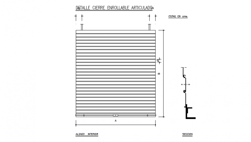 Table Elevation and Section CAD Drawing in DWG Format