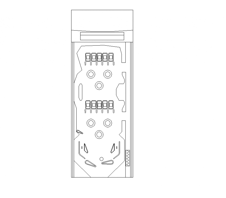 Table game CAD blocks detail elevation layout 2d view autocad file