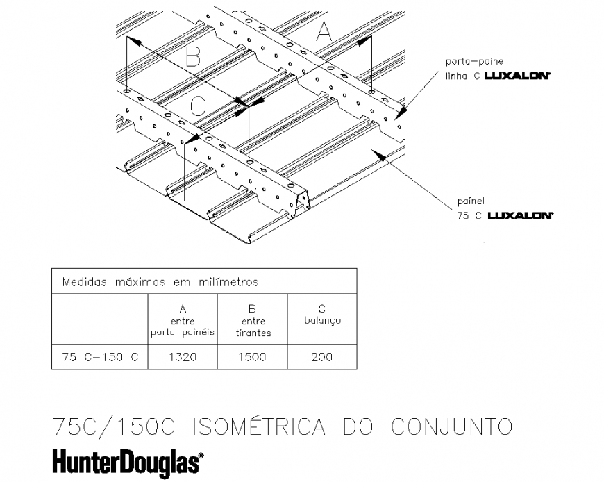 Talsus pended ceiling isometric plan autocad file