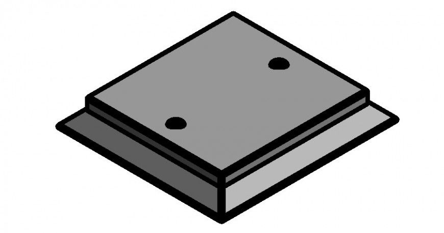 Tank 3 d modal detail dwg file