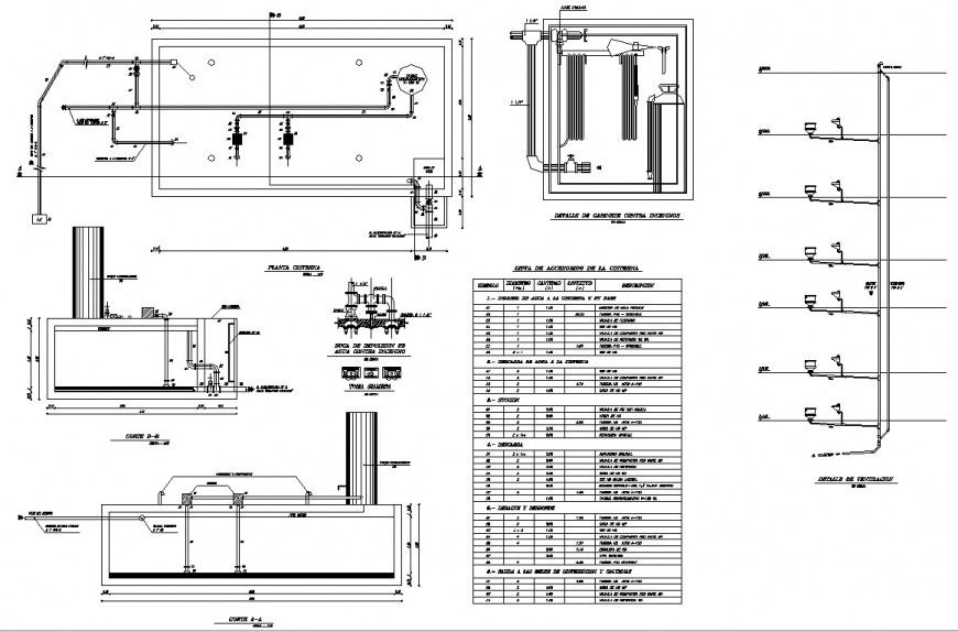 Tank detail drawing in dwg file.