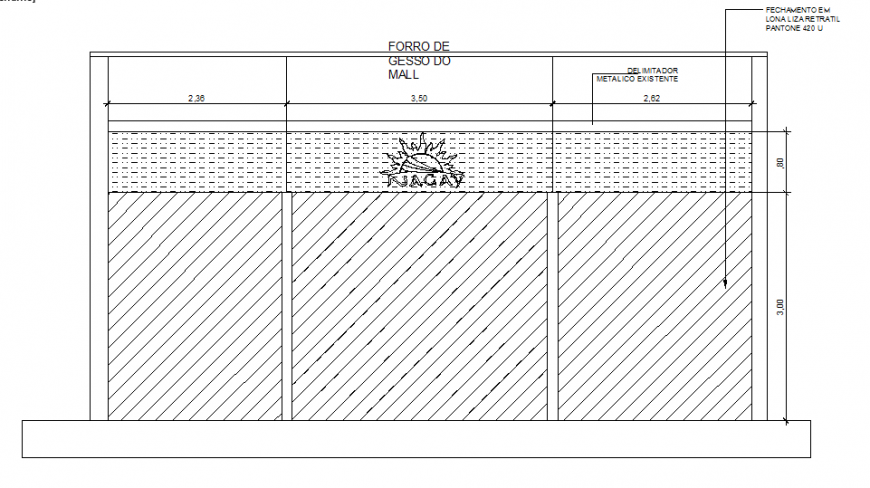 Tank front elevation autocad file