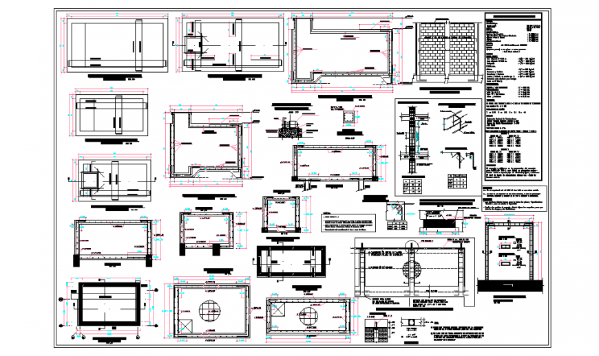 Tank tank type2-v = 10.00 m3 upper slab