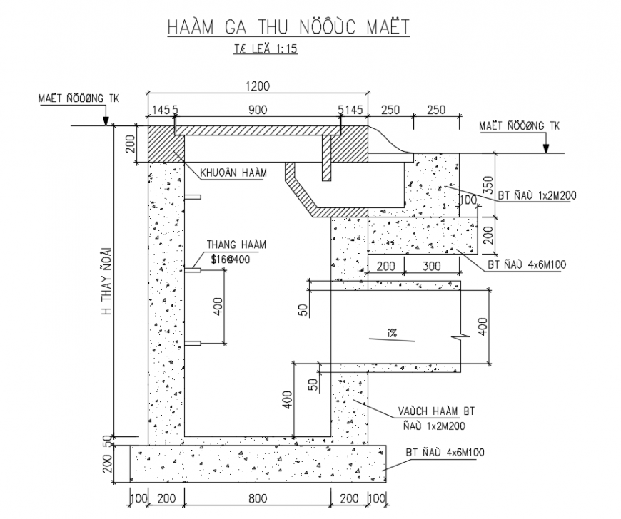 tap water & road Construction detail & Drawing detail