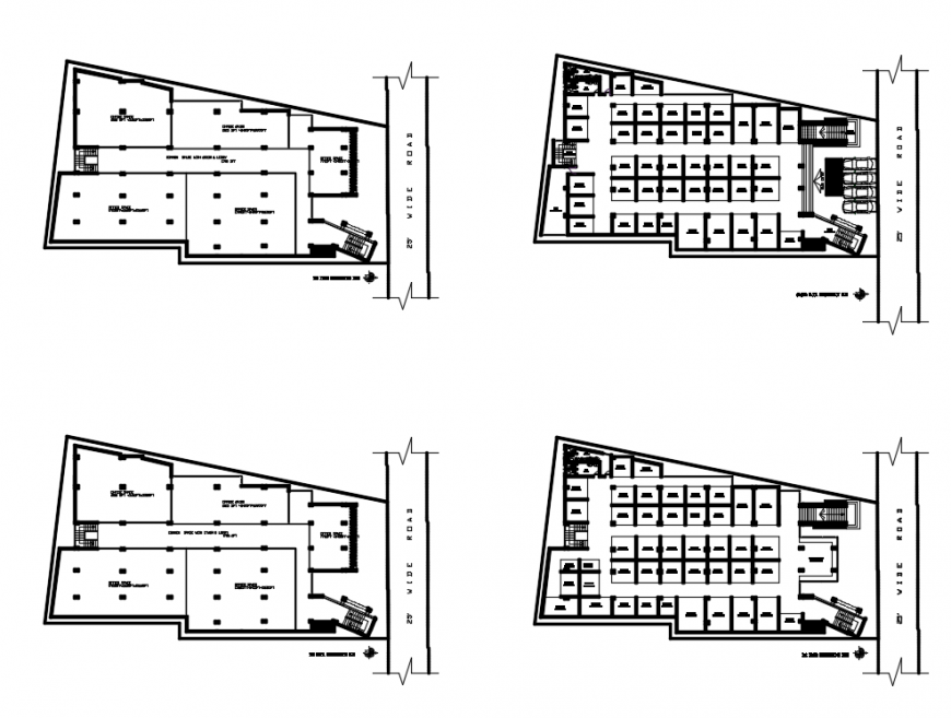 Tasting fores plant floor plan design dwg file