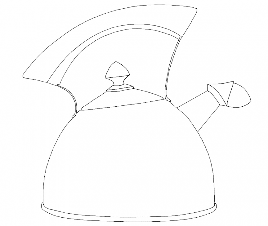 Tea gas cattle for house kitchen cad block design dwg file