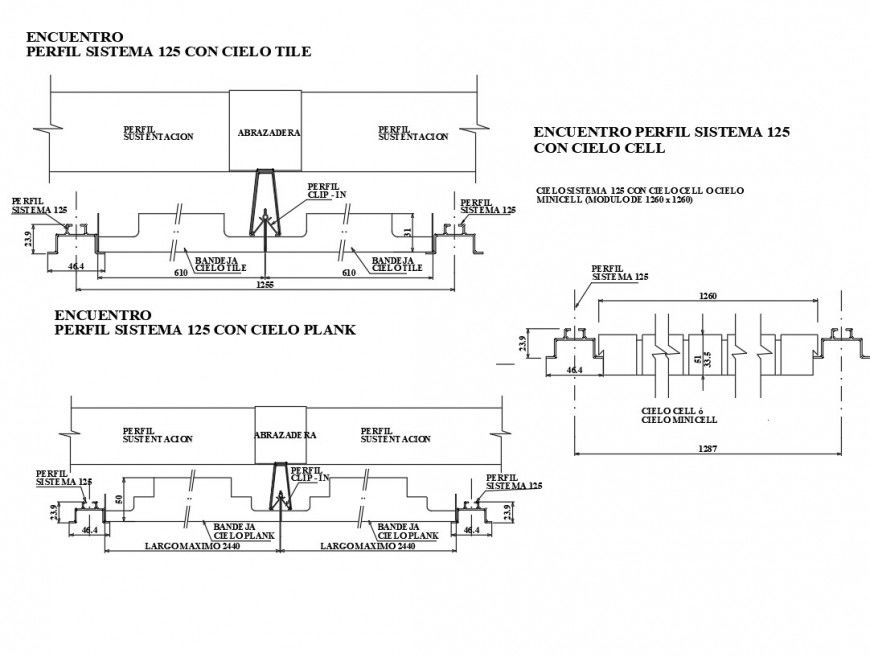 Technical manual profile system plan autocad file