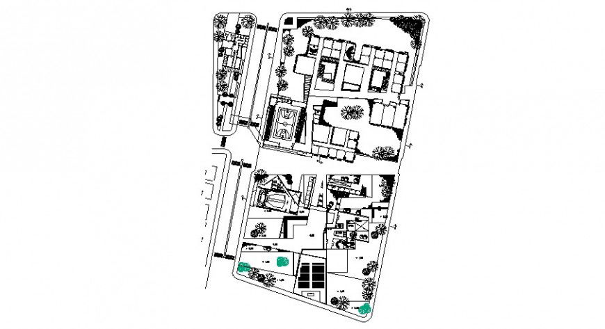 Technical school layout plan auto-cad drawing details dwg file
