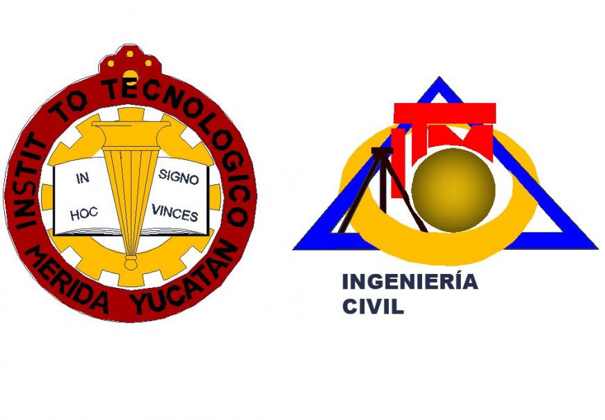 Technological Institute logo and symbol detail layout autocad file