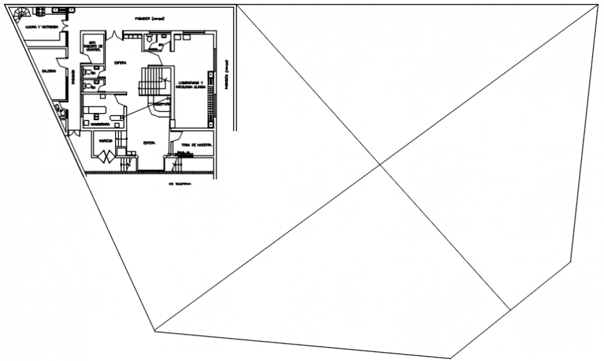 Telephone installation plan in AutoCAD file