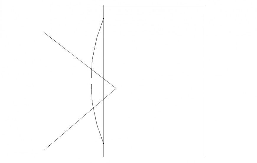 Television electrical component elevation drawing in autocad