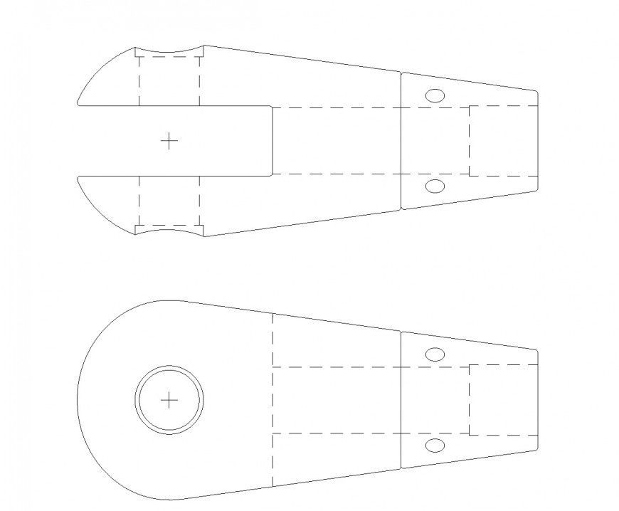 Tension Fork plan autocad file