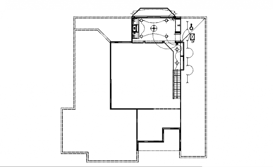 Terrace cabin electrical plan autocad file
