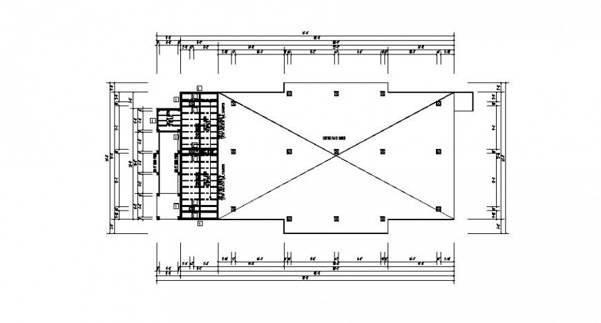 Terrace plan detail 2d view layout file in dwg format