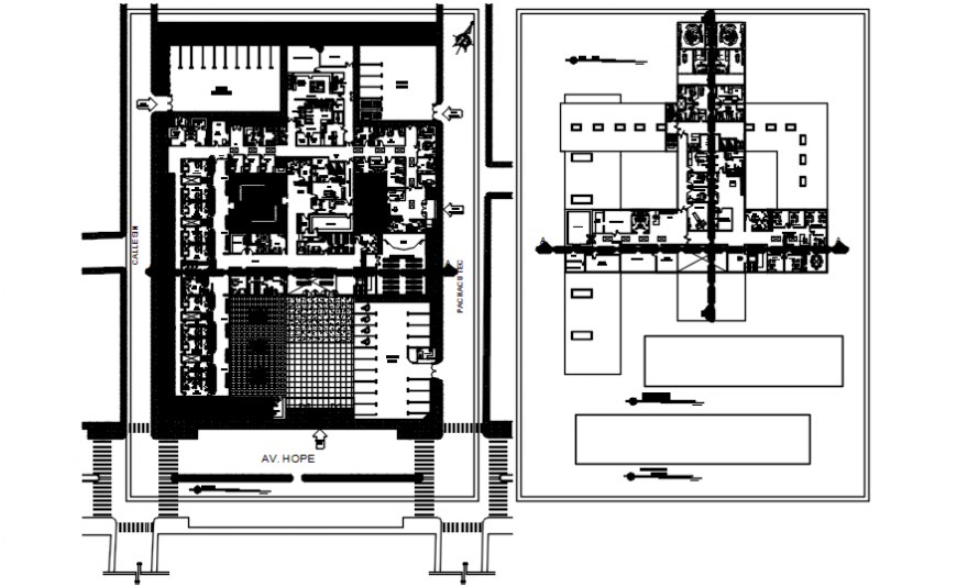 Terrace plan detail and  furniture layout plan dwg file