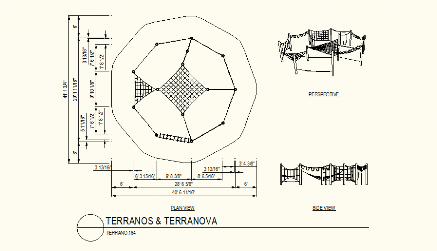 Terranos and Terranova plan detail autocad file