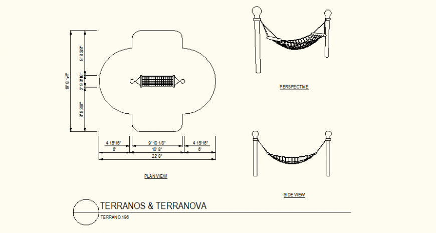 Terranos and Terranova swing detail plan layout file