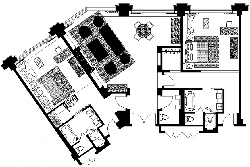 The 2D house plan & detailing dwg file.