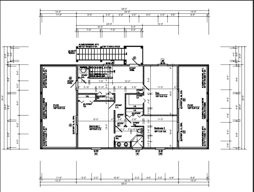 The 2D house plan with the detail dwg file.