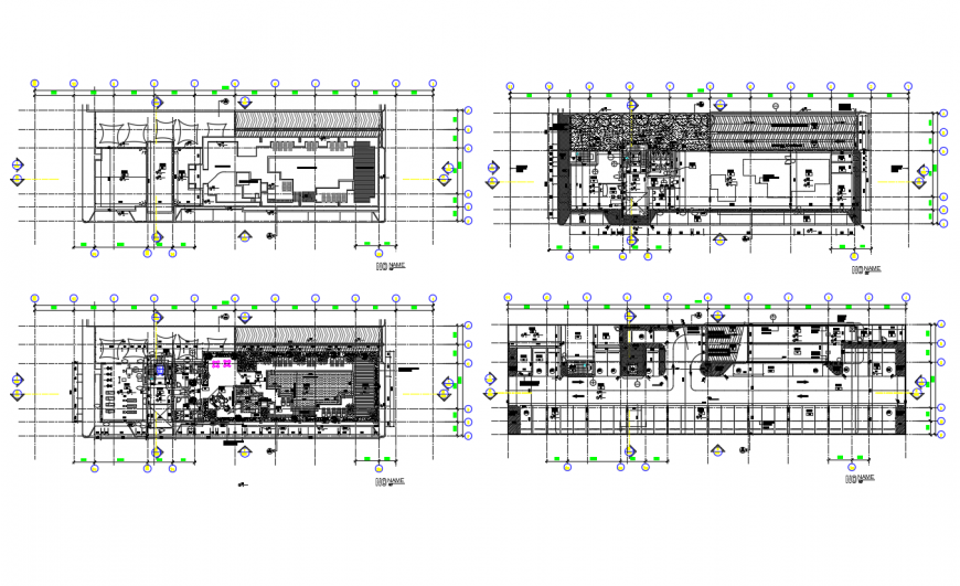 The architectural Club house floor plan detail dwg file