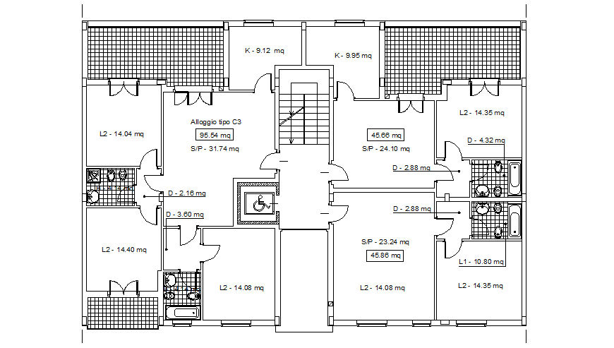 The architectural portion of a home plan dwg file