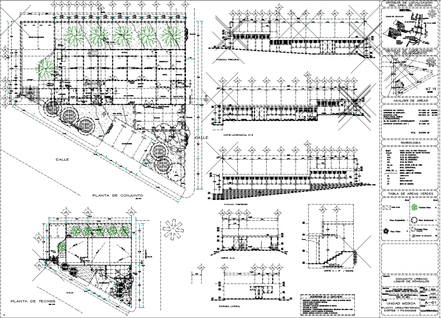 The area plan with detail dwg file.