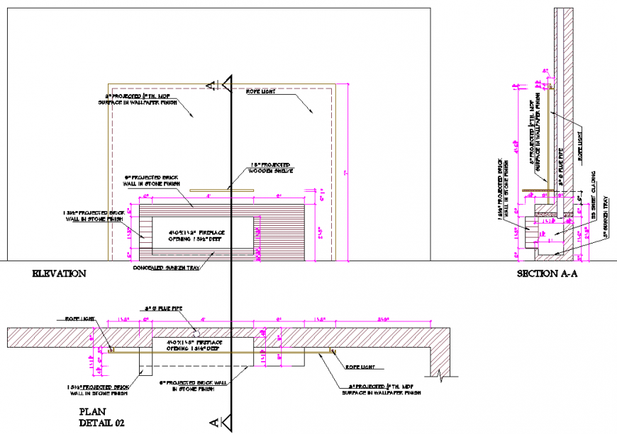 The basic structural plan detail dwg file.