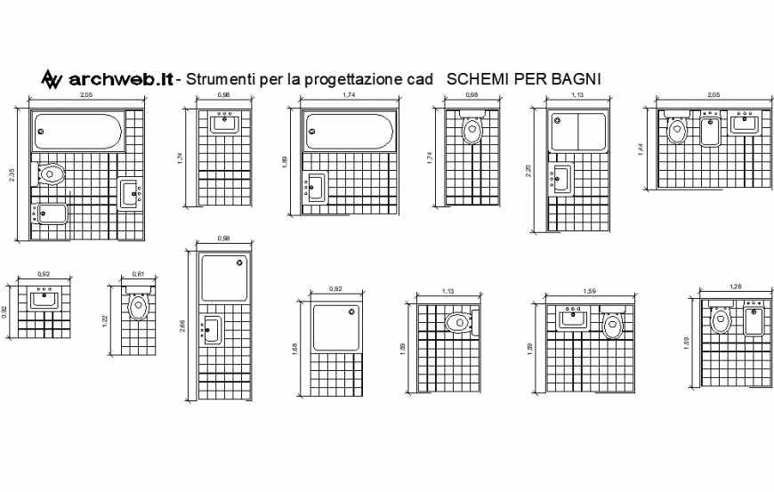 The bathroom bathtub plan detail dwg file.