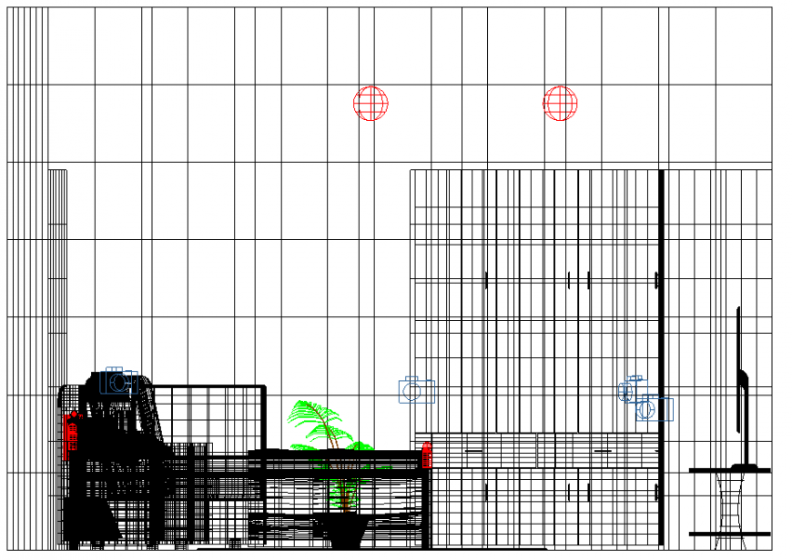 The bed room structural plan with a detailing & dwg file.