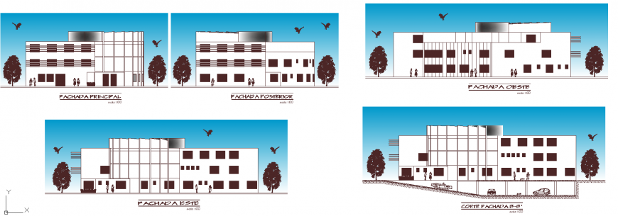 The building plan with detail & dwg file.