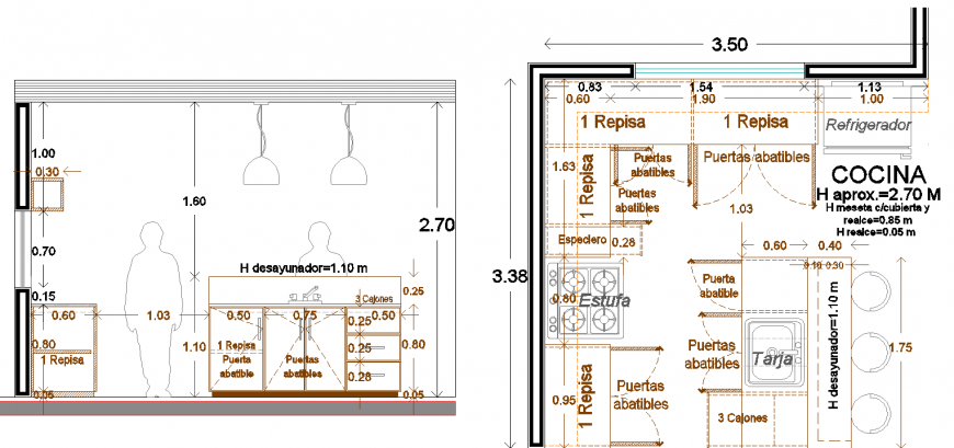 The cafeteria plan with a detail dwg file.