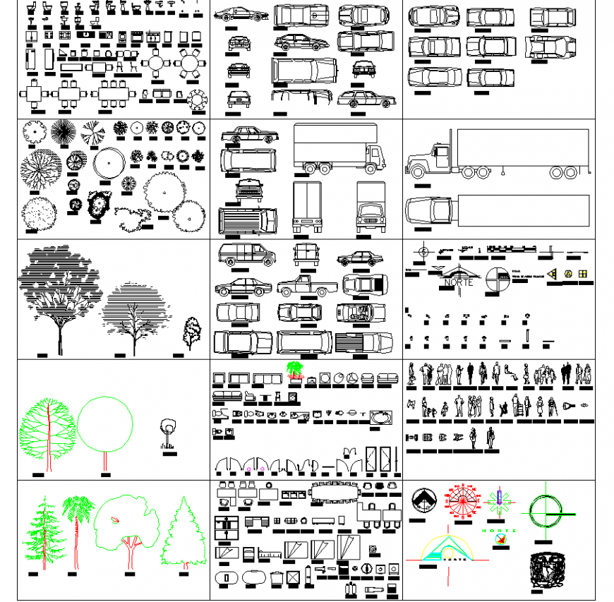 The car plan with a detailing dwg file.