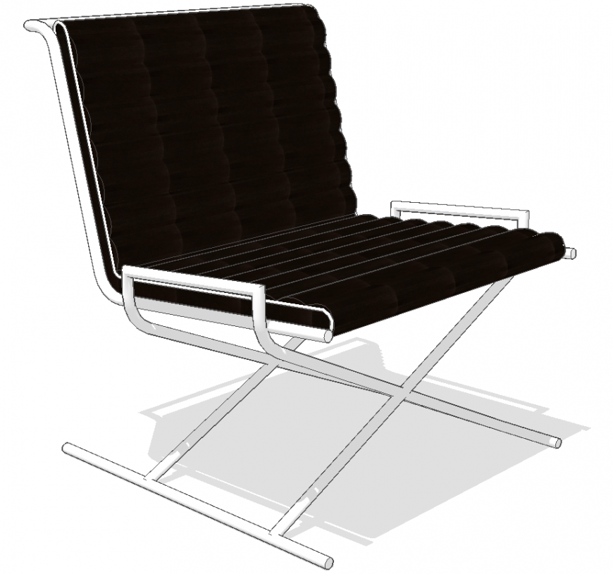The comfort chair plan detail dwg file.