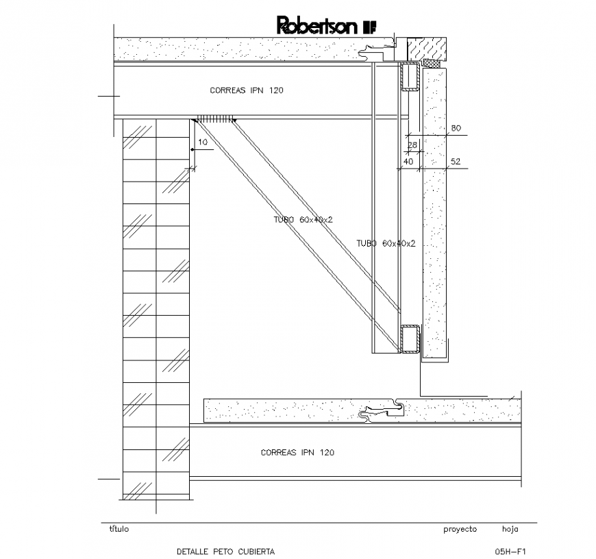 The construction plan a detail dwg file.