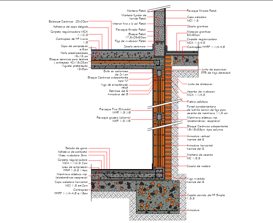 The construction plan detailing of dwg file.