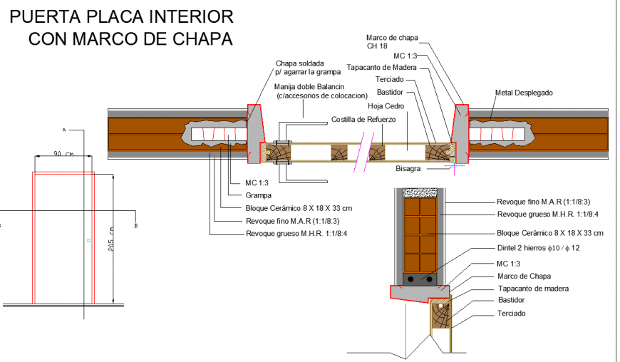 The construction plan with detail of dwg file.