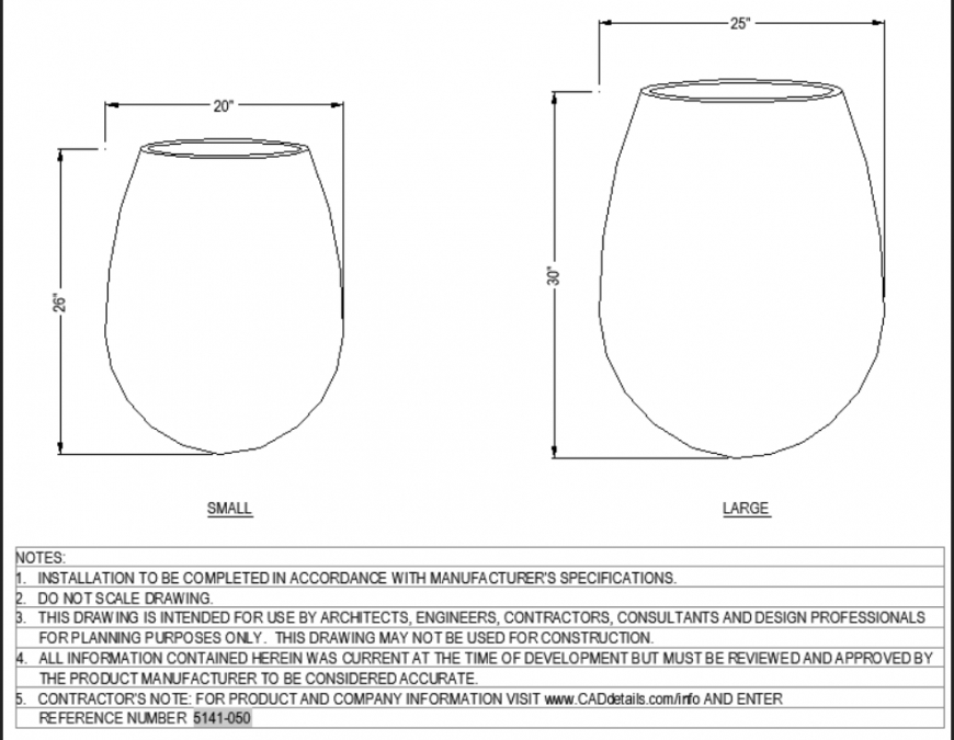 The desired pot plan with detail dwg file.