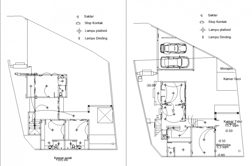 The electric layout plan with detail & dwg file.