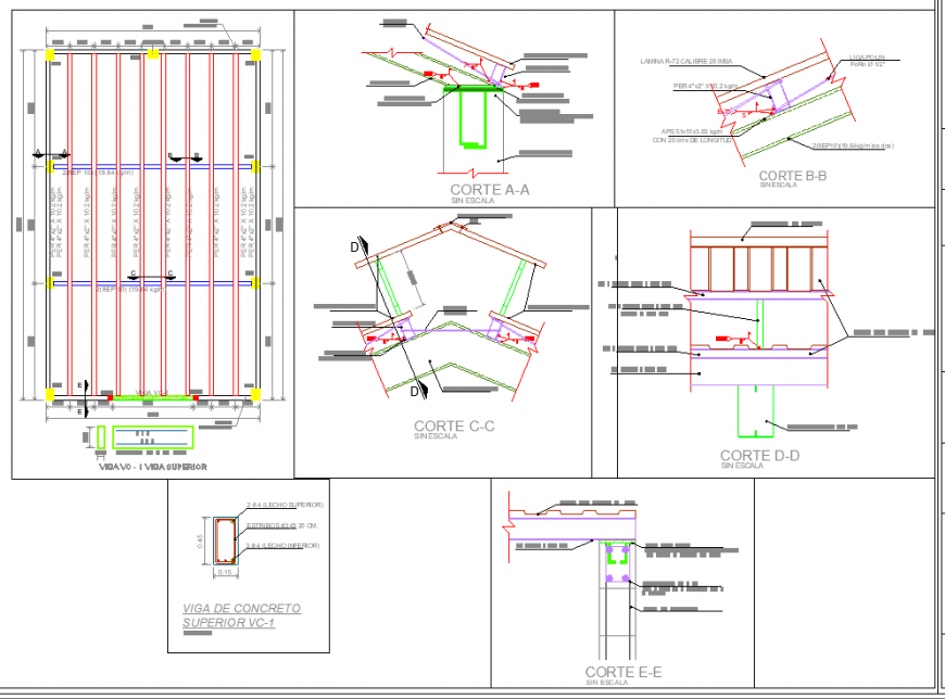 The foundation plan detail dwg file.