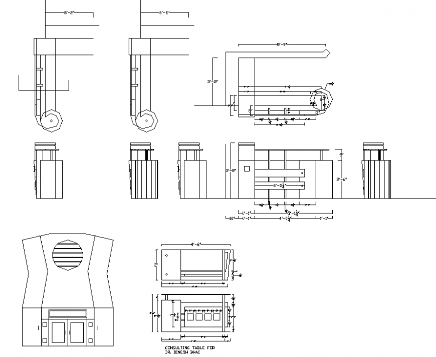The foundation plan with detail of dwg file.