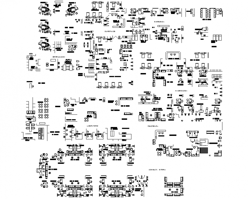 Detailed Furniture Plan in DWG Format for AutoCAD Users