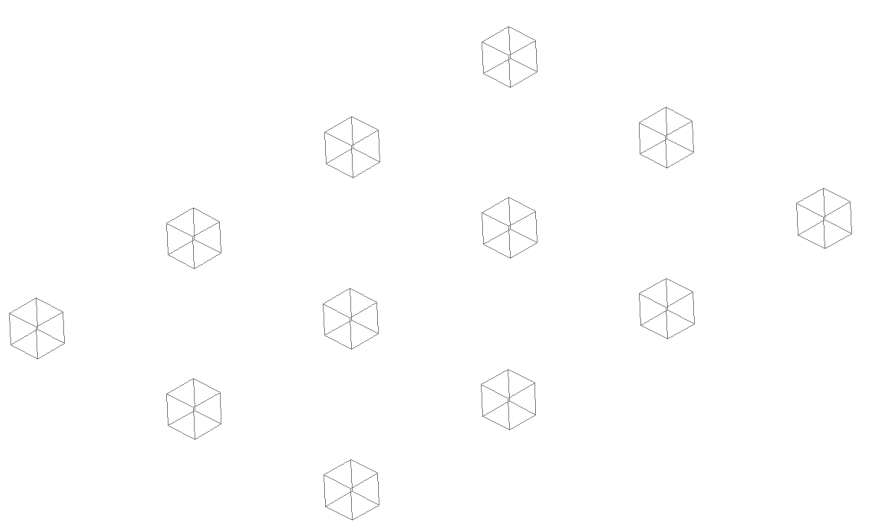 The geometrical plan detail dwg file.