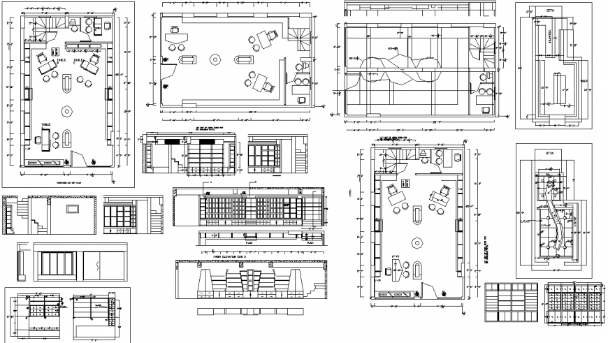 The house plan detailing of a dwg file.