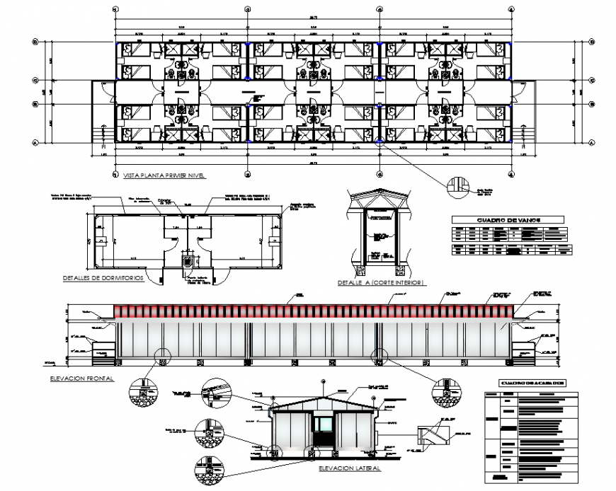The house plan with a detailed of dwg file.