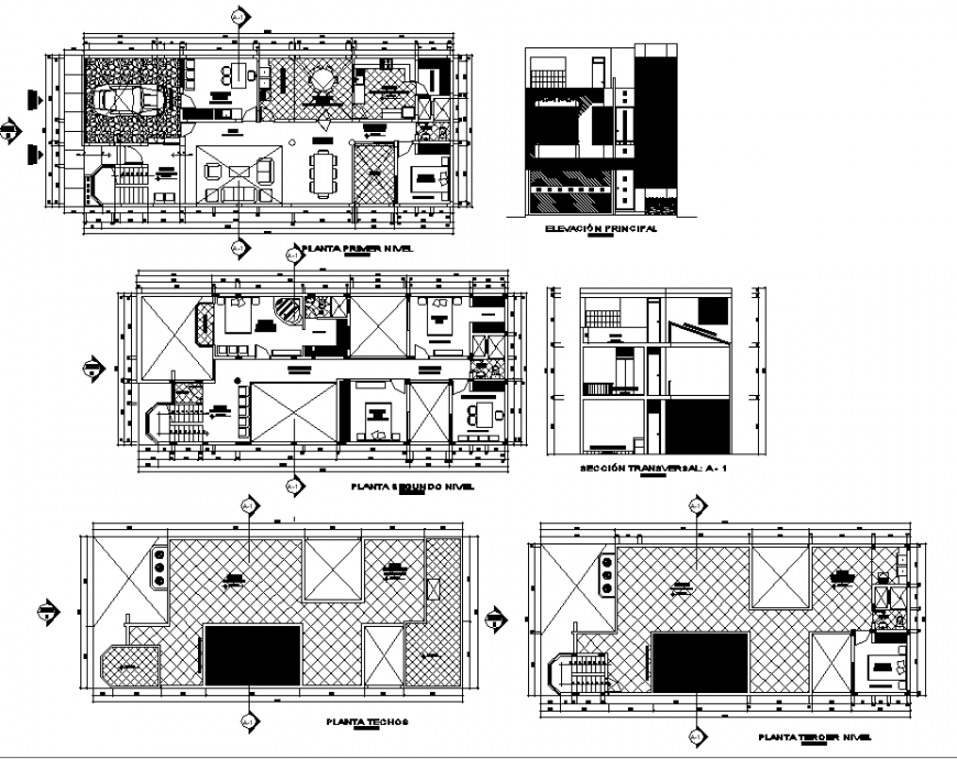 The house plan with detailed of dwg file.