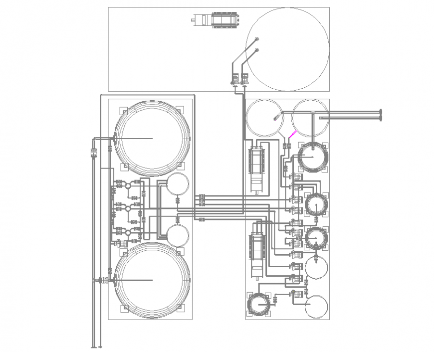 The industrial constructive plan & detailing dwg file.