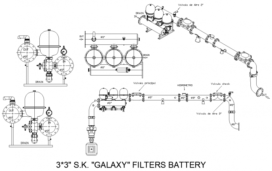 The industrial plan & detail dwg file.