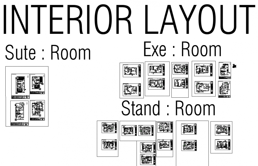 The interior layout plan of a bed room detail dwg file.
