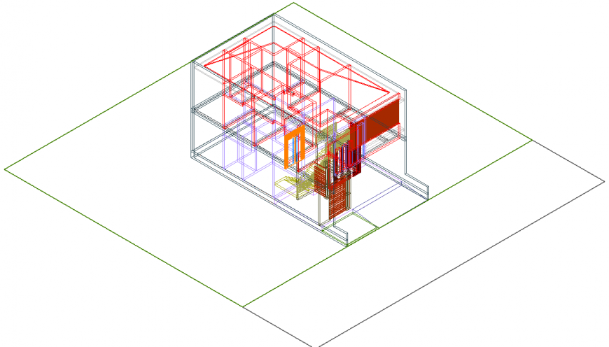 The living room plan detail of dwg file.