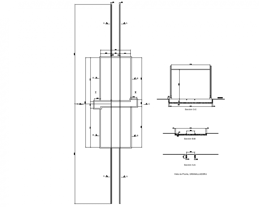 The machinery plan with a  detail dwg file.